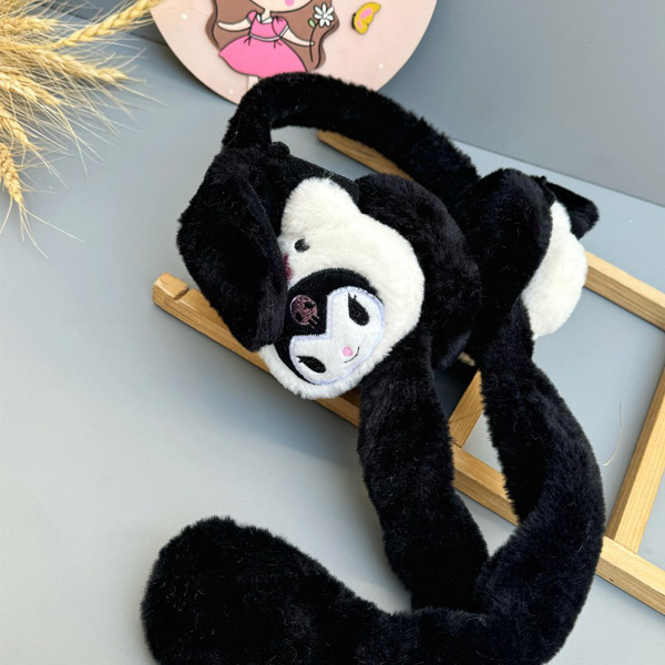 عکس شماره:1 , گوش بند پمپی کرومی طرح فانتزی – گرم، نرم و راحت