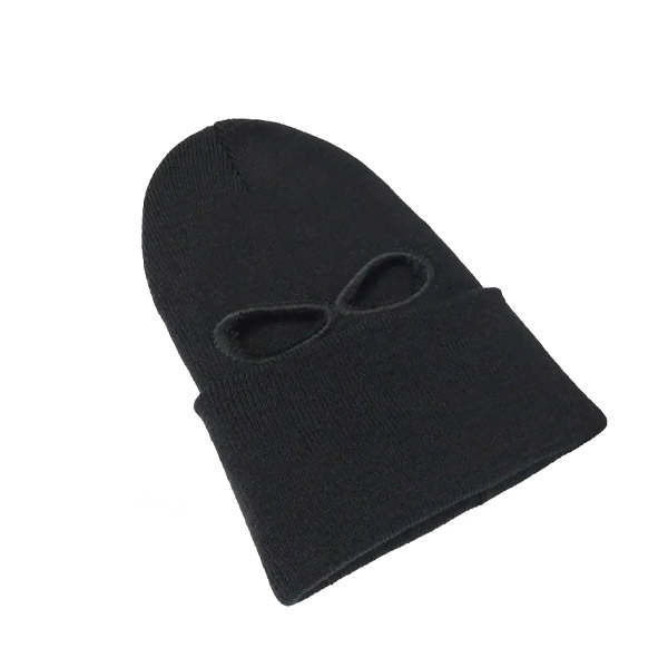 عکس شماره:1 , کلاه باکلاوا زمستانی مشکی – مدل سه سوراخ محافظ سر و صورت