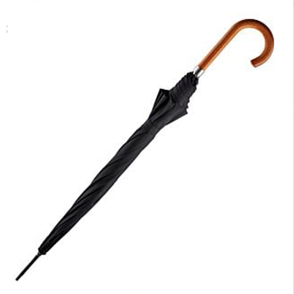 عکس اصلی چتر دسته عصایی مردانه Classe | دولایه، دوبل فنر با دسته چوبی