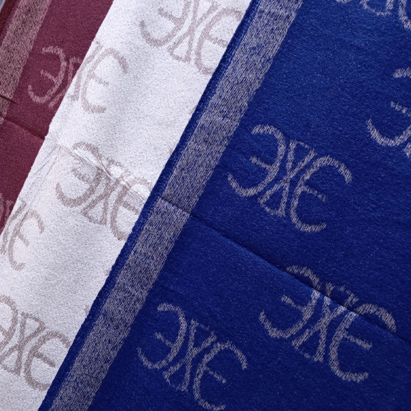 عکس شماره:2 , شال موهر ریشه فیتیله‌ای ۱۸۰×۶۰ – دو رو – مارک EXE