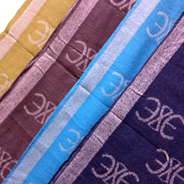 عکس شماره:1 , شال موهر ریشه فیتیله‌ای ۱۸۰×۶۰ – دو رو – مارک EXE