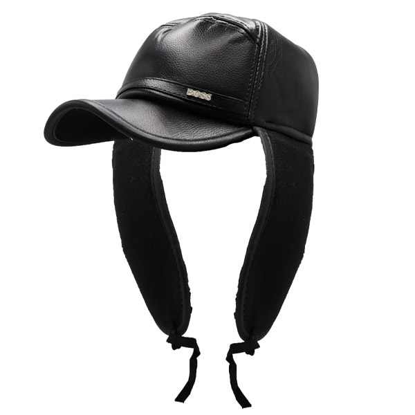 عکس شماره:2 , کلاه چرمی مردانه BOSS مدل Equestrian – کپ چرم با لوگوی فلزی