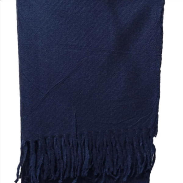 عکس اصلی شال موهر ریشه فیتیله‌ای ۲۰۰ گرم | شال موهر مشکی شیک و لطیف ۱۸۰×۶۰