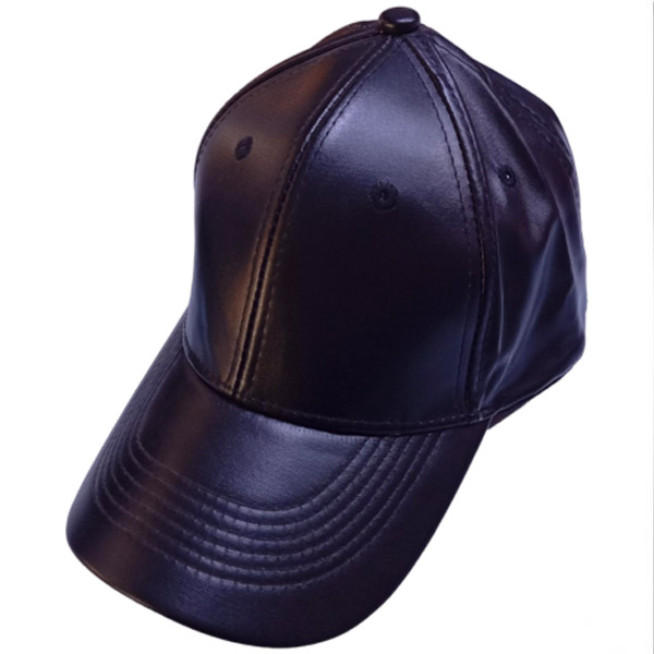 عکس اصلی کلاه کپ چرمی زنانه سایز بزرگ با بند تنظیم پلاستیکی – مدل چهار فصل