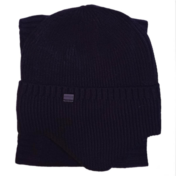 عکس شماره:2 , کلاه و شال گردنی مردانه گوش‌دار دو لایه خزدار – مدل زمستانی ضخیم