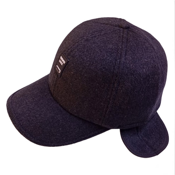 عکس اصلی کلاه زمستانی مردانه پشمی گوش‌دار دو‌لایه خزدار – مدل ضخیم با سگک فلزی